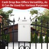 Metal Donation Box with Lock Slot 10.2 x 5.7 x