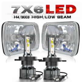CHUSYYRAY 1SET Fit Toyota Tacoma 1995 1996 1997 5X7" 7x6" Inch LED Headlights HI/LO Beam