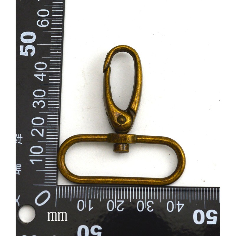Wuuycoky Bronze 1" Inner Diameter Oval Ring Small Olive Buckle