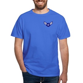CafePress USAF: A1C E 3 Dark T Shirt Men's Traditional Fit Dark Casual Tshirt Royal