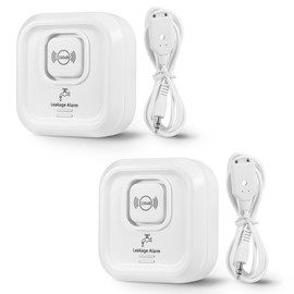 TOWODE WiFi Water Leak Detector 100db Loud Alarm Water Sensor Alarm and App Alerts Suitable for Kitchen Warehouse Laundry Toilet for Home and Basement Water Leak Alert with APP Push (2P)