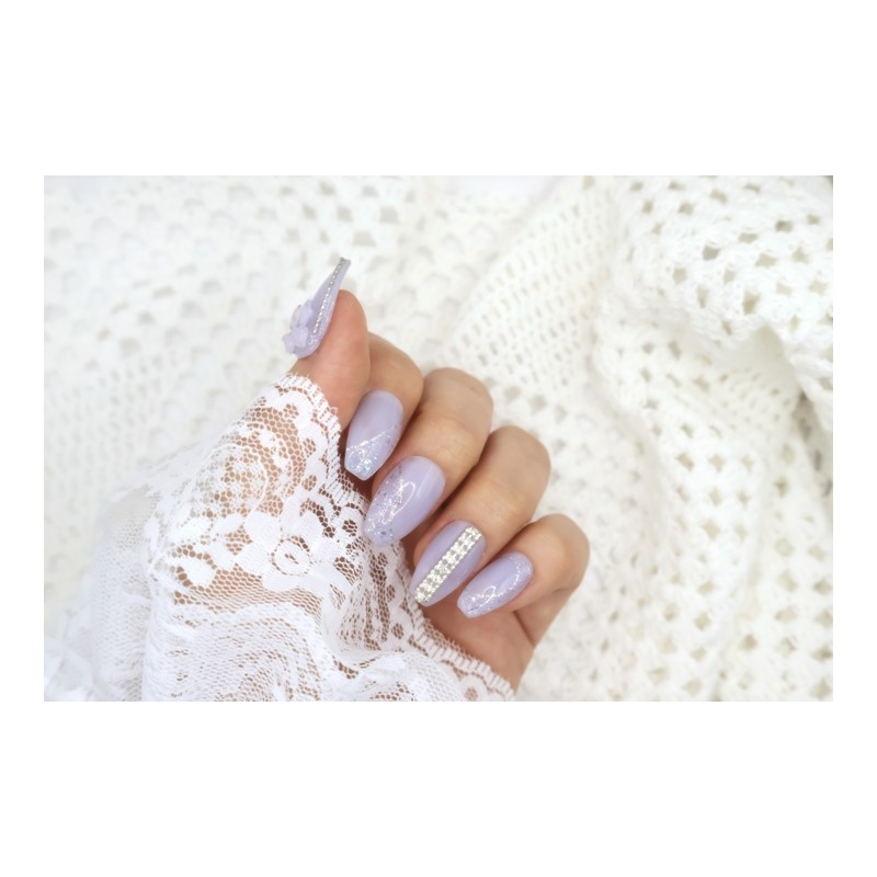 Handmade nail - purple wave (new ver.) - Basic -