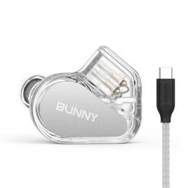 TANCHIJIM Bunny in-Ear Monitors Headphones Crystal Clear Sound and Style for Gamers and Audio Enthusiasts (Type-C with Mic)