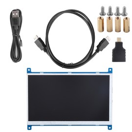 7-Inch Display 1024 x 600 HD TFT Screen for HDMI Input Monitor for Raspberry Pi 4B/3B