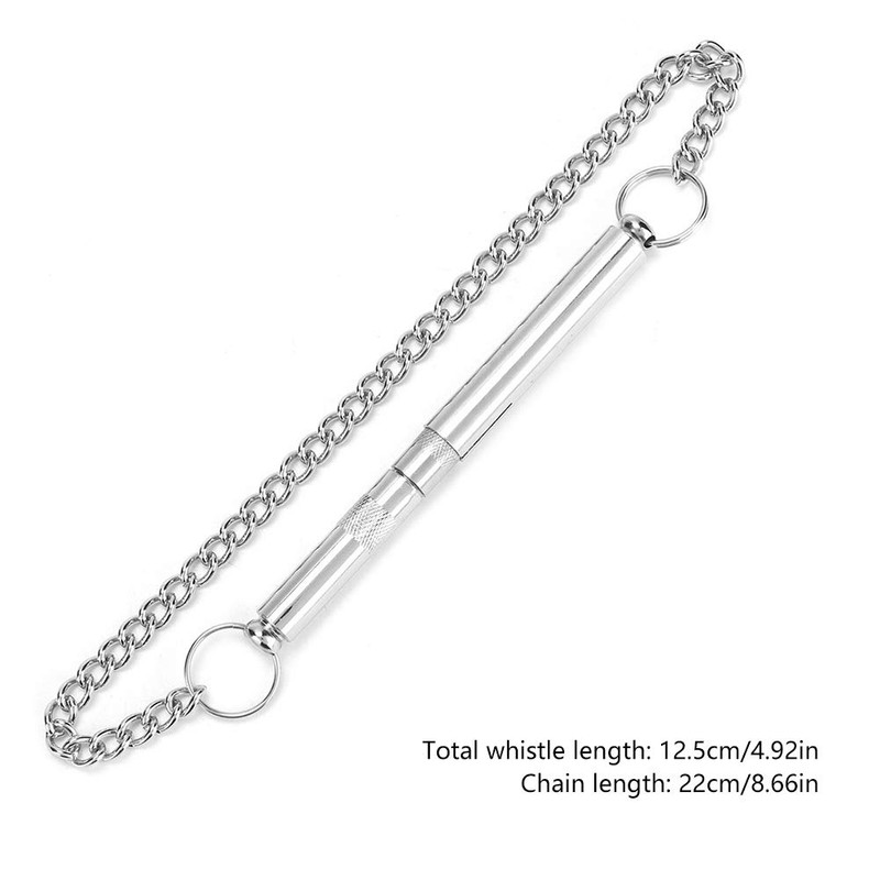 Nunafey Metal Pet Training Whistle, Silent Dog Sonic Whistle, for