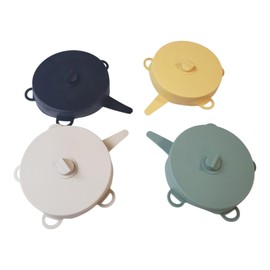 Silicone Airlock Fermentation Lids for Small Mouth Mason Jars. For Sauerkraut & Pickle. Easy to Use. Flexible & Self adjusting. 2 and 3 Inches. Kit of 4 units. Color coded. (2 Inches)