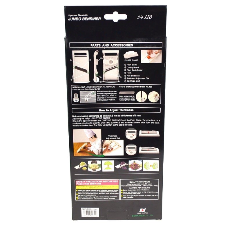 Benriner BN-120W Benriner Mandoline / Gemüsehobel 120mm, weiß