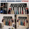 BIHOMIFI Baseball Bat Wall Mount Rack & Baseball Ring Set,