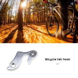 SING F LTD 2pcs Bike Rear Gear Mech Derailleur Hanger Hook Drop Out Adapter with Screw Silver Aluminum Alloy Bike Tail Hook Dropout Frame for Mountain Bike
