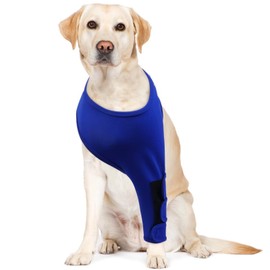 IECOii Dog Recovery Sleeve, Dog Recovery Suit, Abrasion Resistant Dog Recovery Sleeve Front Leg, Protective Elbow Protector for Medium Large Dogs, Dog Cone Alternative to Stop Licking Leg Wounds