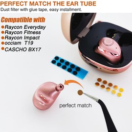 TENNMAK - Filtro de repuesto para auriculares Raycon todos los días, fitness, impactos, malla antipolvo, 10 pares