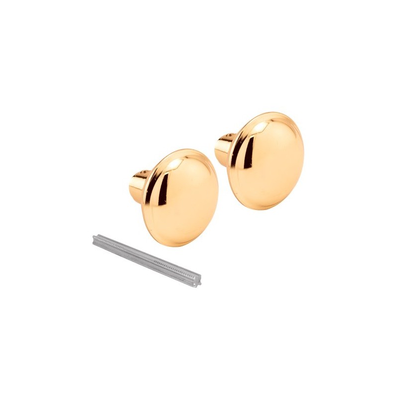 Prime-Line E 2280 Solid Brass Vintage Door Knob Spindle Set,