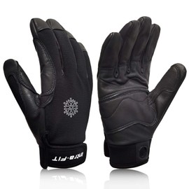 Intra-FIT Climbing Gloves Rope Gloves for Cold Weather, Fleece Liner Rappelling Gloves, Rescue, Adventure, Winter Outdoor Sports Size XL