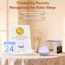 Mewaii White Noise Sound Machine Baby, 34 Sounds, Sunrise Alarm Clock | Mom's Choice Awards, App Control, 360° RGB Night Light, Sleep Soother for Adul