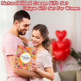 18 Pack Hand Cream for Dry Cracked Hands, Moisturizing Hand Cream Gift Set Travel Size Hand Lotion With Shea Butter Natural Aloe and Vitamin E For Body & Hands & Dry Skin