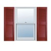 BUILDER'S CHOICE EVL12028CB Shutters, 12" x 28", Cranberry