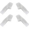 Podoy 4 Pack RV Rain Gutter Spouts with Extension Left