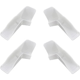 Podoy 4 Pack RV Rain Gutter Spouts with Extension Left and Right White for RV