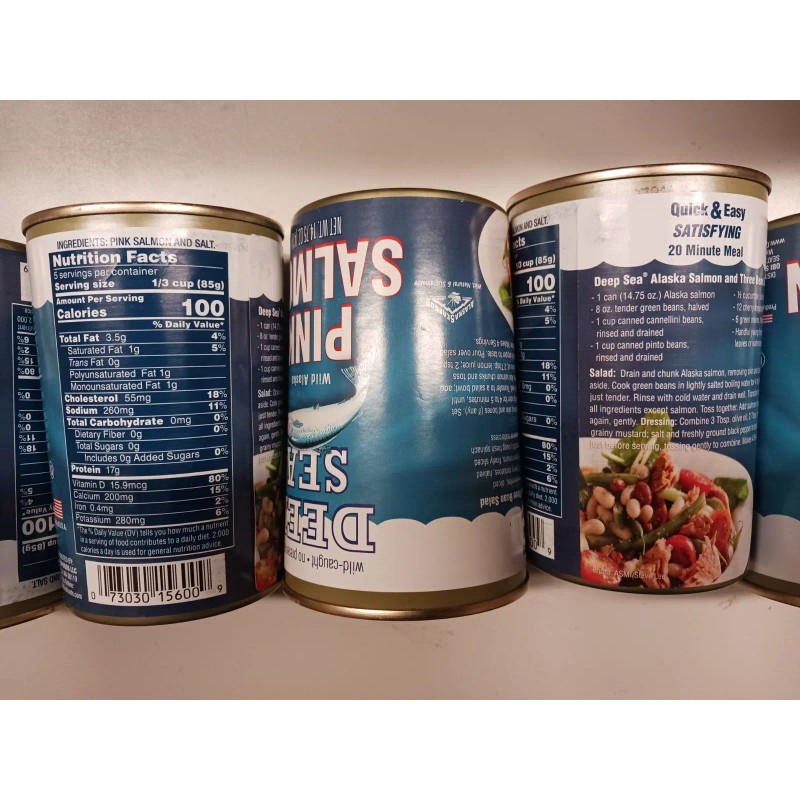 Deep Sea Wild Caught Wild Alaska Pink Salmon, 14.75 Oz