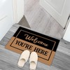 FLUNACO Welcome Door Mat You're Here Doormat Funny Doormat for