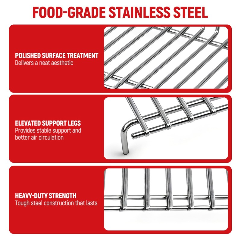 Grill Warming Rack for Nexgrill Home Depot 4-Burner Grills 720-0830H