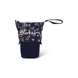 satch Pencil Slider Extra Large with Divider Zip Pocket Pen Holder Set Square Viewing Window for Timetable Bloomy Breeze - Dark Blue