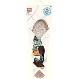 Prym Size 39 Espadrille Soles, Jute/Rubber, Natural, 26 x 10 x 2 cm