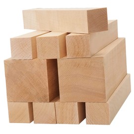 STOBOK 10pcs Basswood Carving Kit Boys and Girls' Whittling Set Square Timber Blocks for Basswood Carving Crafting