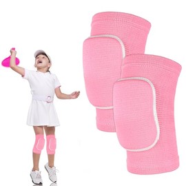 Rodilleras para niños de 7 a 12 años, rodilleras de lucha, rodilleras de voleibol, esponja gruesa, para niñas jóvenes, antideslizantes, soporte de... 