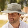 Dorfman Pacific Men's Bonnie Mesh Sides Hat, Khaki, XX-Large