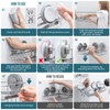 TAILI Corner-adaptive Suction Cup Shower Caddy 2 Pack, Stainless Steel