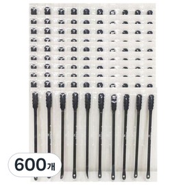 Black sebum swab extruded cotton swab individually packaged, 600 pieces, 1 piece / 블랙 피지면봉 압출 면봉 개별포장, 600개, 1개입