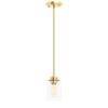 Inlight 1-Light Modern Gold Pendant Light for Kitchen Island, Inward
