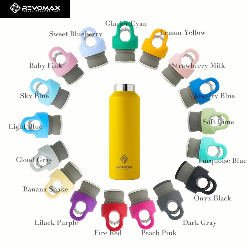 REVOMAX Carbonated Vacuum Insulated Bottle, No Cap, 20 oz (592