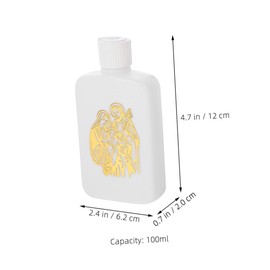 Alipis 8Pcs Holy Water Bottles Religious Blessing Water Bottle for Baptism Decorations Plastic Elegant Design for Present Giving and Daily Use