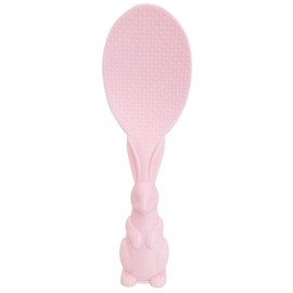 Cute Kitchen Non-Stick Rabbit Rice Paddle Spoon Tool, PP Shape Standing Rice Spoon 8-inch (Pink Rabbit)