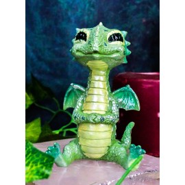 Ebros Gift Small Collector Green Reptilia Reptile Baby Dinosaur Dragon Mini Figurine Decor