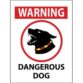 Warning Dangerous Dog Sign Metal Tin Sign12x16 Inches Caution Danger Safety Security Warning Notice Signs