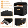 ORALNER Pizza Oven Outdoor, 4-in-1 Wood Fired Pizza Oven and
