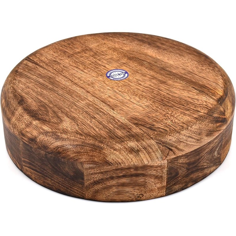 ARAMBH Whitewash & Burnt Mango Wood Fruit Bowl – Handmade