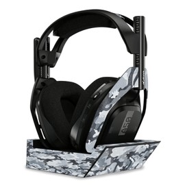 MightySkins Glossy Glitter Skin Compatible With Astro A50 Wireless Headphones + Base Station (Gen 4) - Gray Camouflage | Protective, Durable High-Gloss Glitter Finish | Easy To Apply | Made in the USA