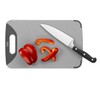Silit 20761001 Anti-Bacterial Chopping Board with 1 Handle High-Quality Plastic
