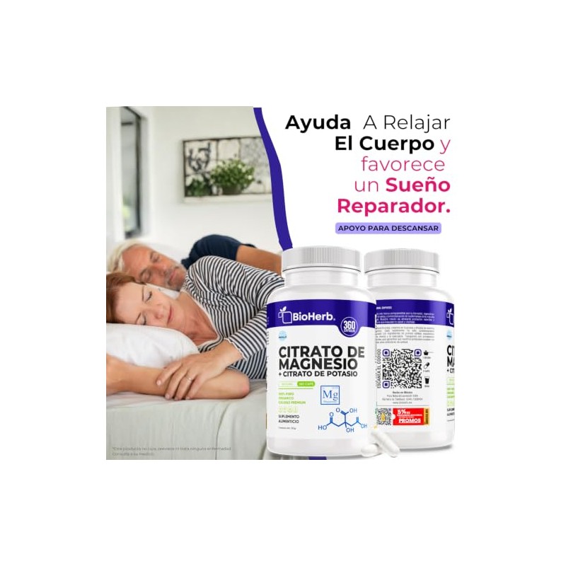 BioHerb® | Citrato de Magnesio + Citrato de Potasio –
