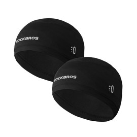 ROCKBROS Inner Cap, For Spring and Summer, Cycle Cap, Cool, Sweat Absorbent, Quick Drying, Deodorizing, Includes Glasses Holes, Helmet, Inner Hat, UV Protection, UPF50+, Skull Cap, For Cycling,