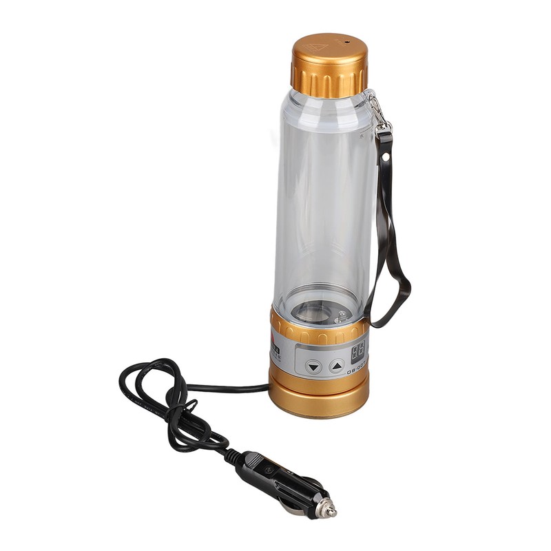 Car Electric Kettle 12V 24V Transparent Car Water Kettle 280ml