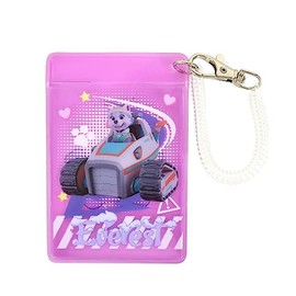 Marimo Craft pawpatrol0001 Pawpatrol0001 Commuter Pass Case, Card Storage, Card Holder, With Coil Chain, Thin, Lightweight, Transparent, Simple, Name Tag, Everest (PAW-053)