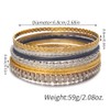 RINTOLER Cuff Bangle Bracelets for Women 18k Gold Plated Hammering