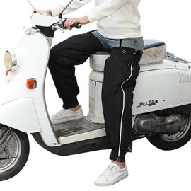 Knee Warmer Winter Motorcycle Knee Pads with Zip Leg Warmers Waterproof Windproof Knee Pads Plush Lining Thickened Leg Protection Reflective Leg Warmers for Motorcycle Bicycle Skateboard