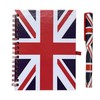 Union Jack Notebook and Matching Pen - Medium A6 Size/London