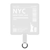 araree TAG HOLDER AR19139 (Clear) External Strap Hole [Strap Holder